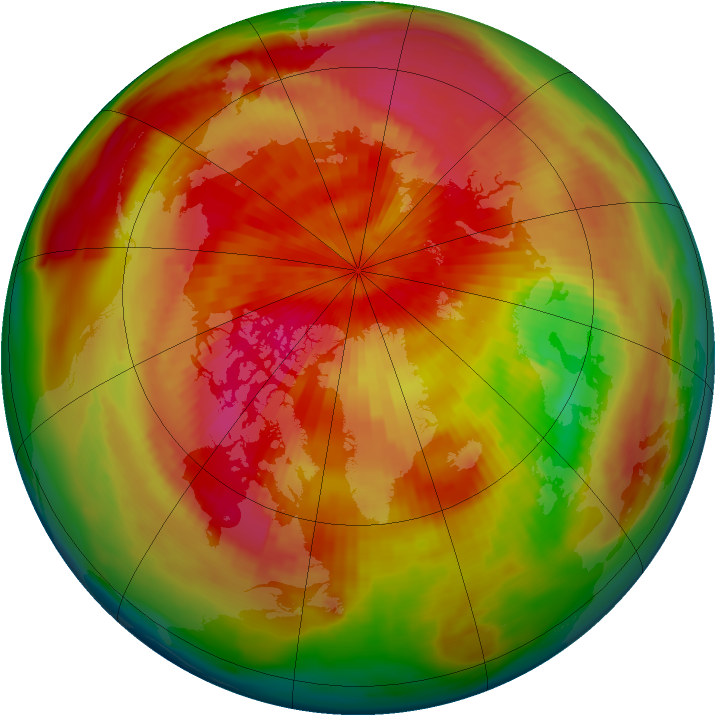 Arctic ozone map for 06 April 1980